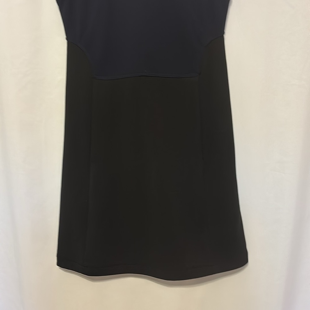 KF/KaufmanFranco Exposed Zipper Colorblock Sleeveless Dress Navy & Black size 6‎ - Picture 7 of 13